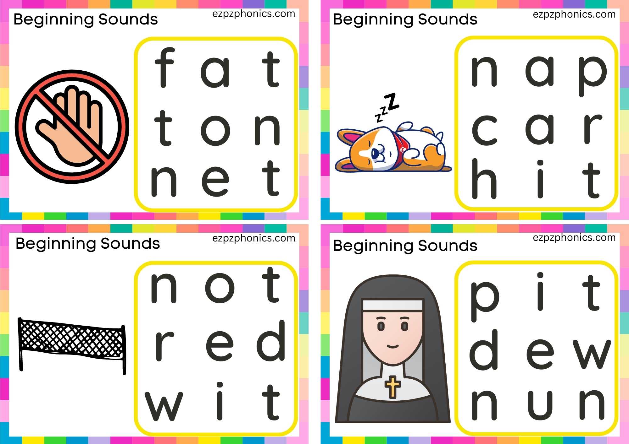 Letter N Word Search Group 1